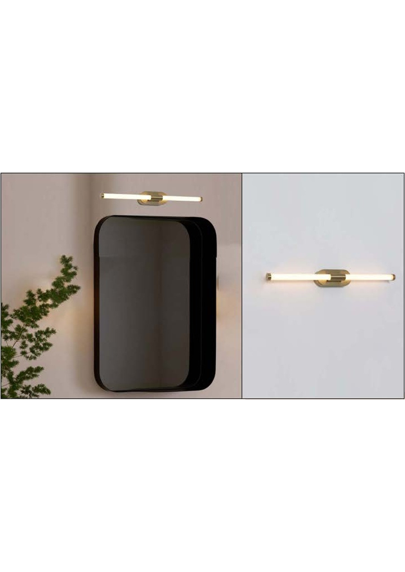 Beyond Lights - Brass Vanity Light- GL